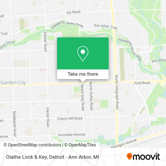 Olathe Lock & Key map