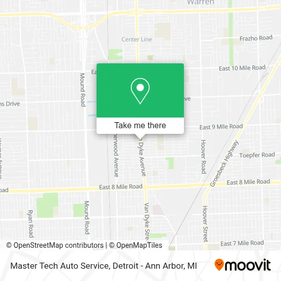 Master Tech Auto Service map