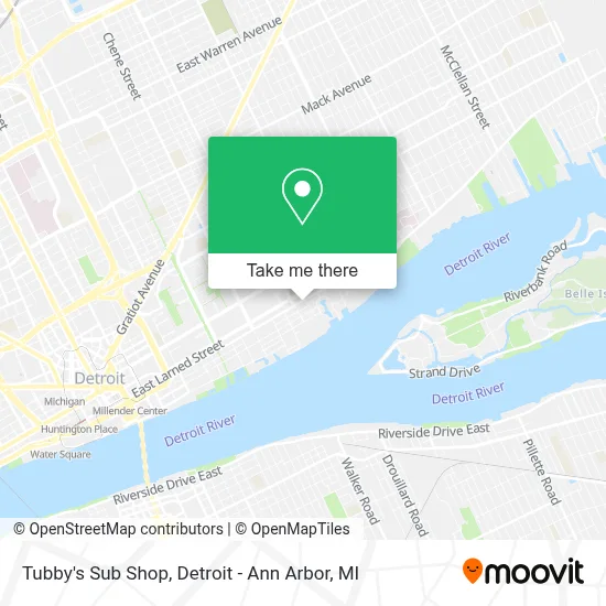 Tubby's Sub Shop map