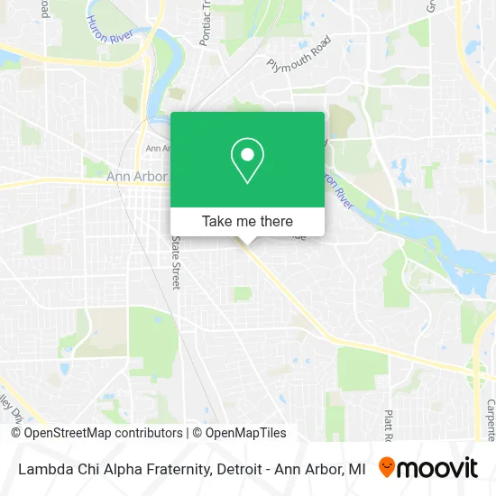 Lambda Chi Alpha Fraternity map