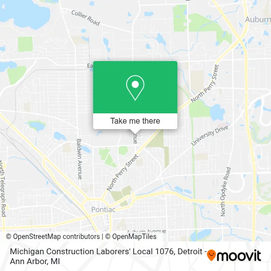 Michigan Construction Laborers' Local 1076 map