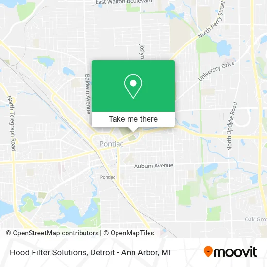 Hood Filter Solutions map