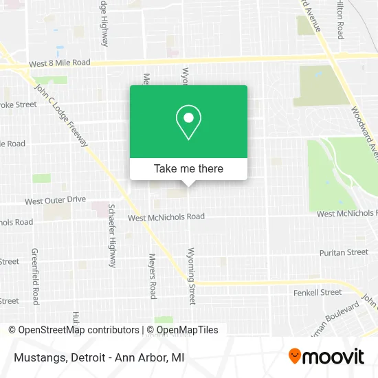 Mustangs map
