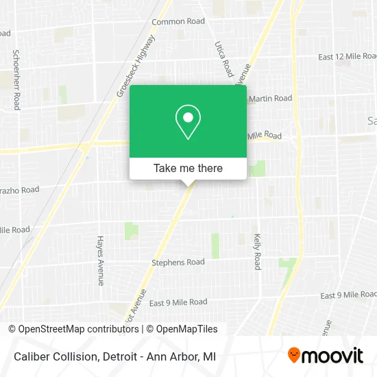 Caliber Collision map