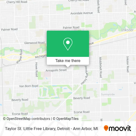 Taylor St. Little Free Library map