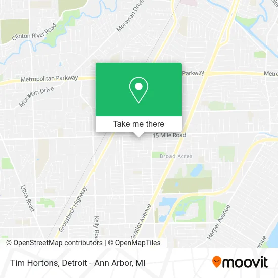 Tim Hortons map