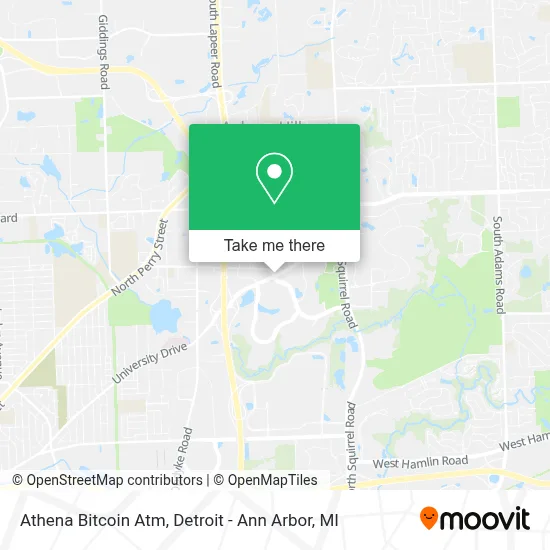 Athena Bitcoin Atm map