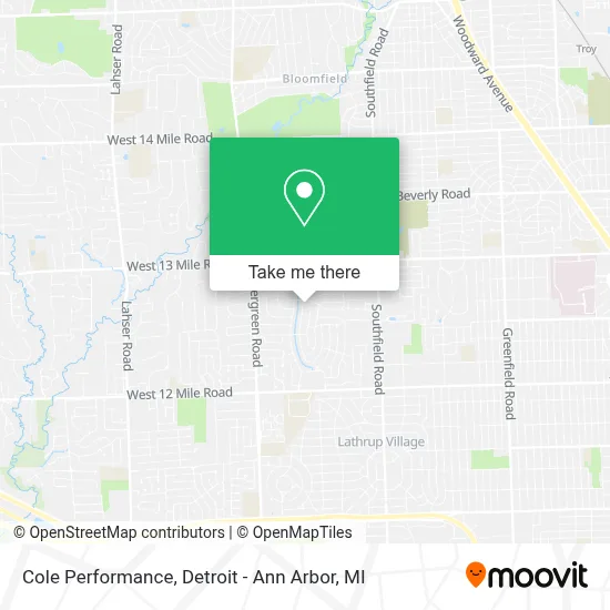Cole Performance map