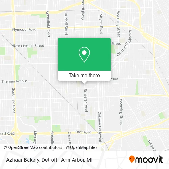Azhaar Bakery map