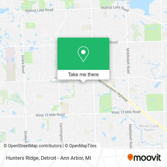 Hunters Ridge map