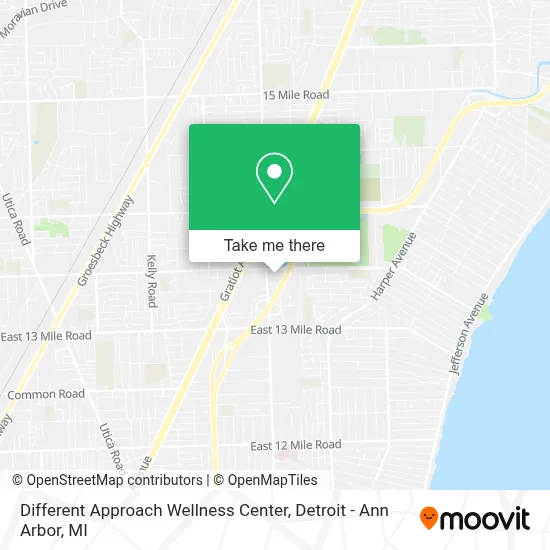 Different Approach Wellness Center map