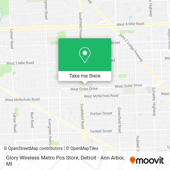 Glory Wireless Metro Pcs Store map