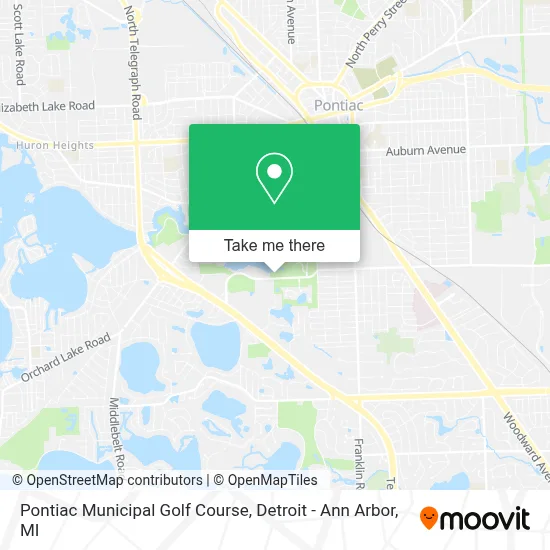 Pontiac Municipal Golf Course map