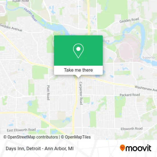 Days Inn map