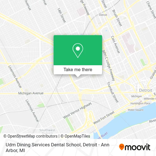 Udm Dining Services Dental School map