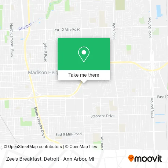 Zee's Breakfast map