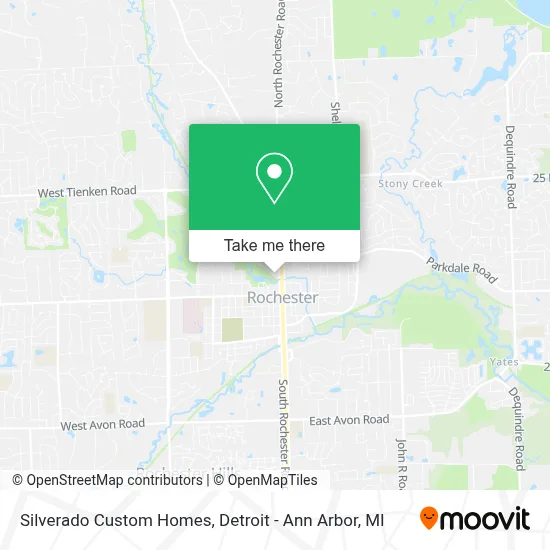 Silverado Custom Homes map