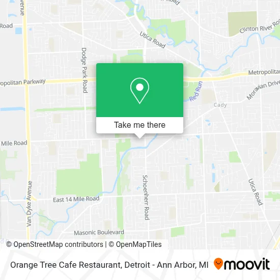 Orange Tree Cafe Restaurant map