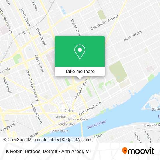 K Robin Tattoos map