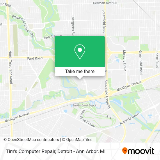 Tim's Computer Repair map