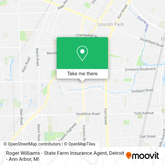 Roger Williams - State Farm Insurance Agent map