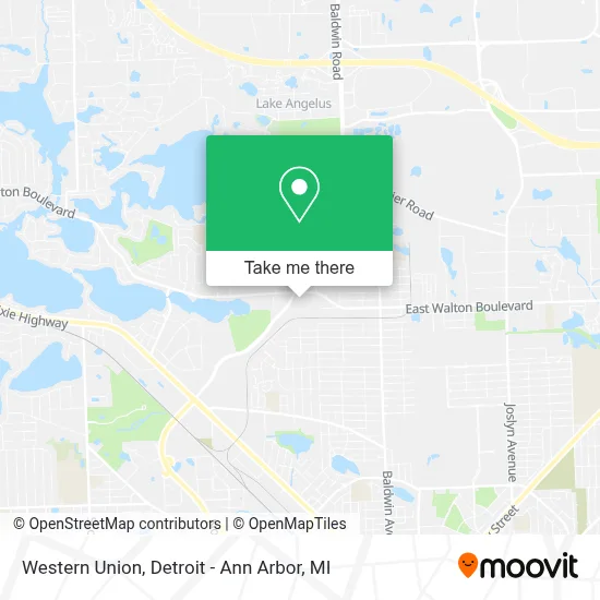 Western Union map