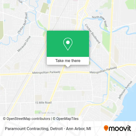 Paramount Contracting map