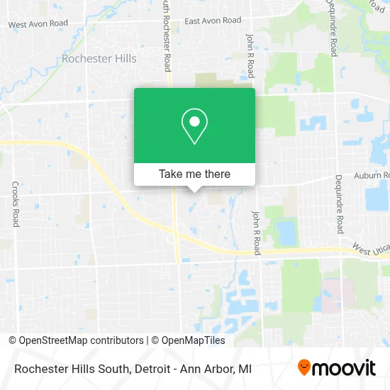 Rochester Hills South map