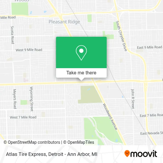 Atlas Tire Express map