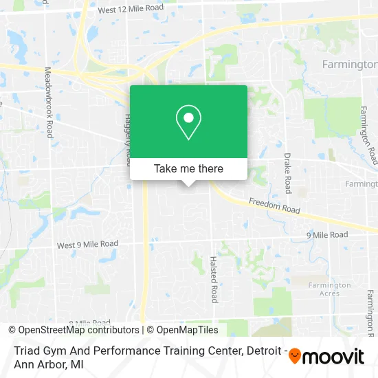 Triad Gym And Performance Training Center map
