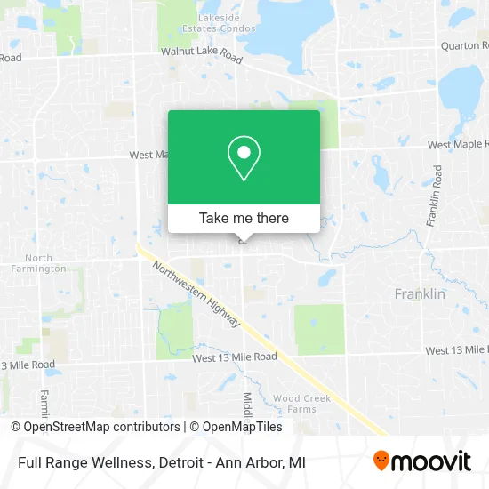 Full Range Wellness map