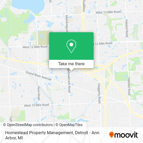 Homestead Property Management map