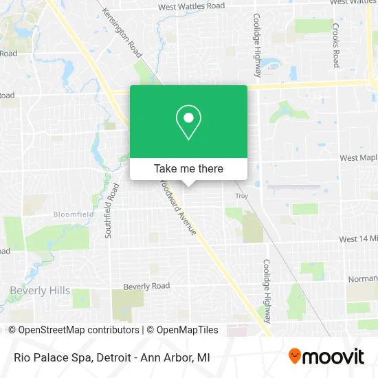 Rio Palace Spa map