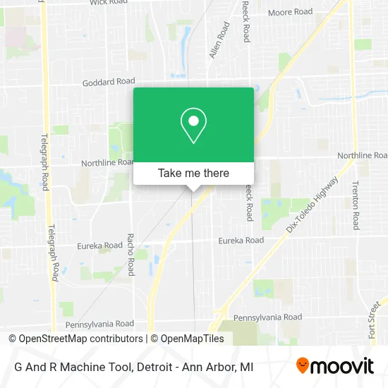 G And R Machine Tool map