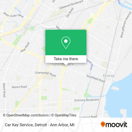 Car Key Service map
