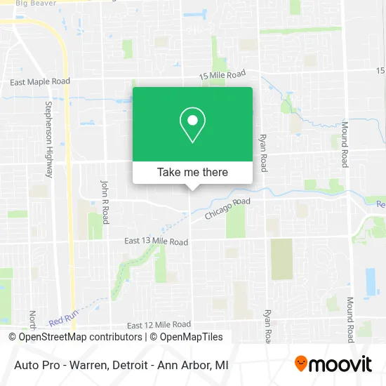 Auto Pro - Warren map