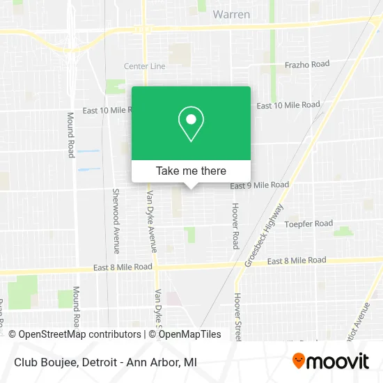 Club Boujee map