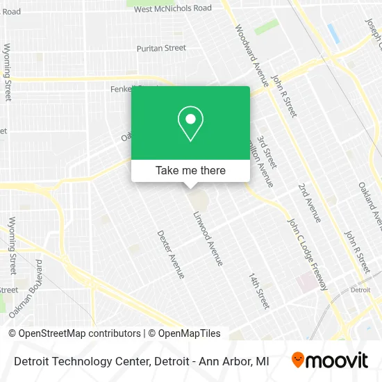 Detroit Technology Center map