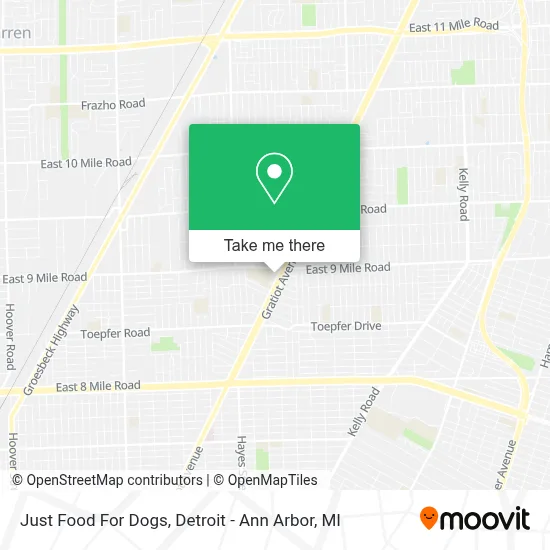 Just Food For Dogs map
