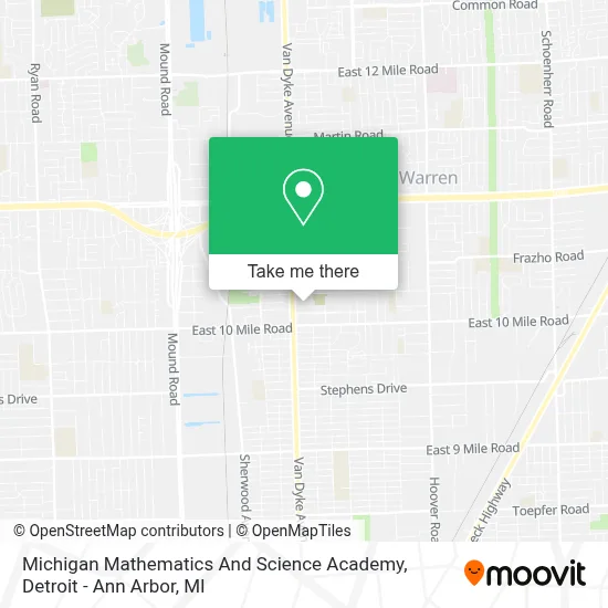 Michigan Mathematics And Science Academy map