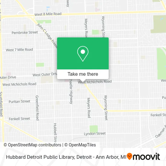 Hubbard Detroit Public Library map