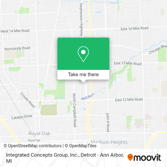 Integrated Concepts Group, Inc. map