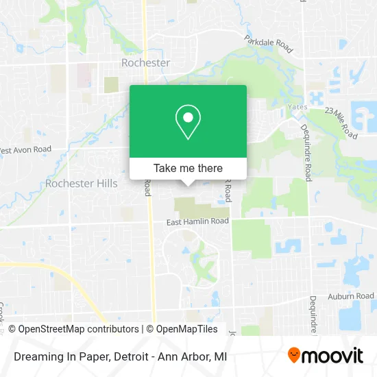 Dreaming In Paper map