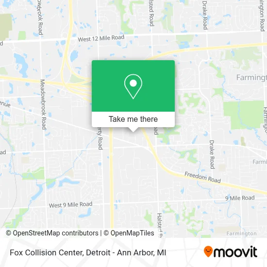 Fox Collision Center map