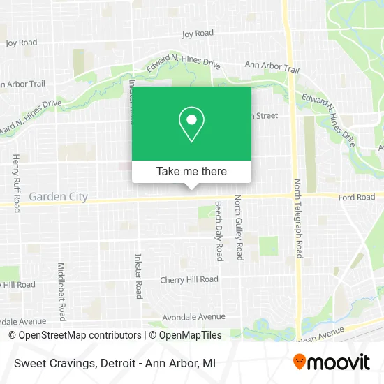Sweet Cravings map