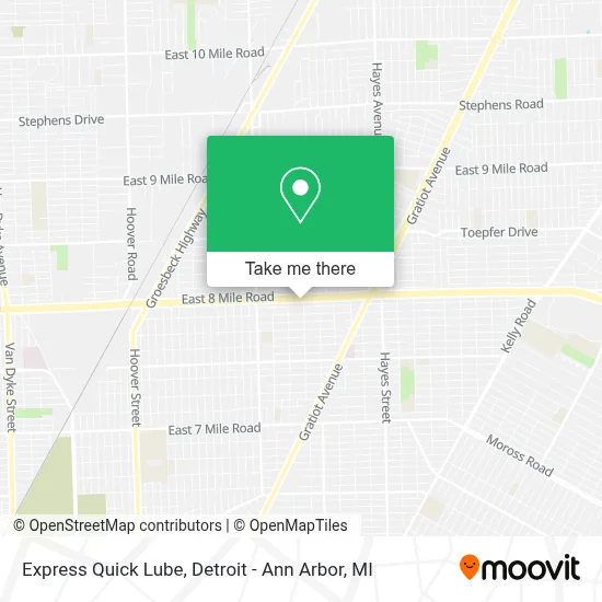 Express Quick Lube map