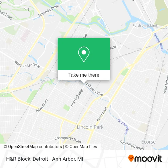 H&R Block map