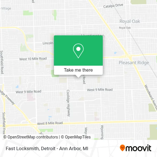 Fast Locksmith map