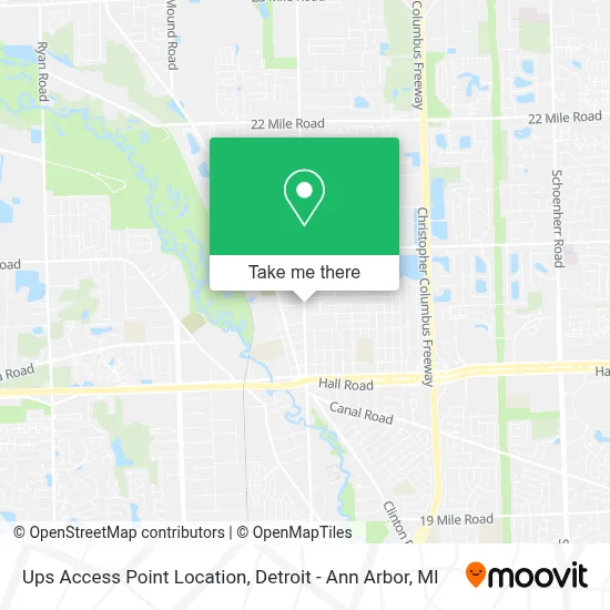 Ups Access Point Location map