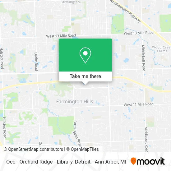 Occ - Orchard Ridge - Library map